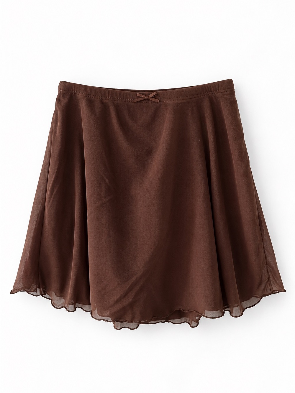 NWT Brown Flowy Chiffon Skirt